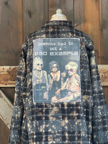 Bad Example Art Flannel- Limited Edition